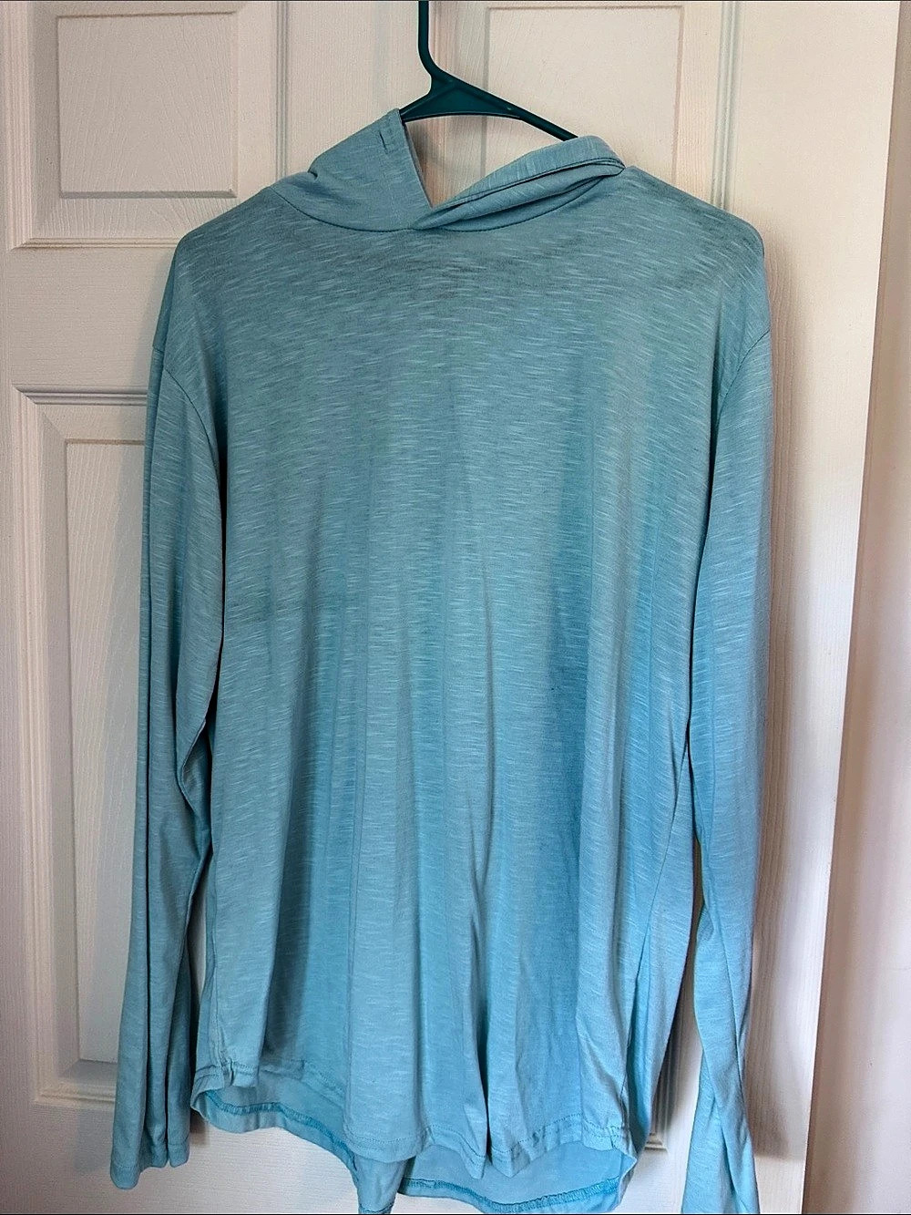 Fashion brand Green Long Sleeve Hooded Tunic